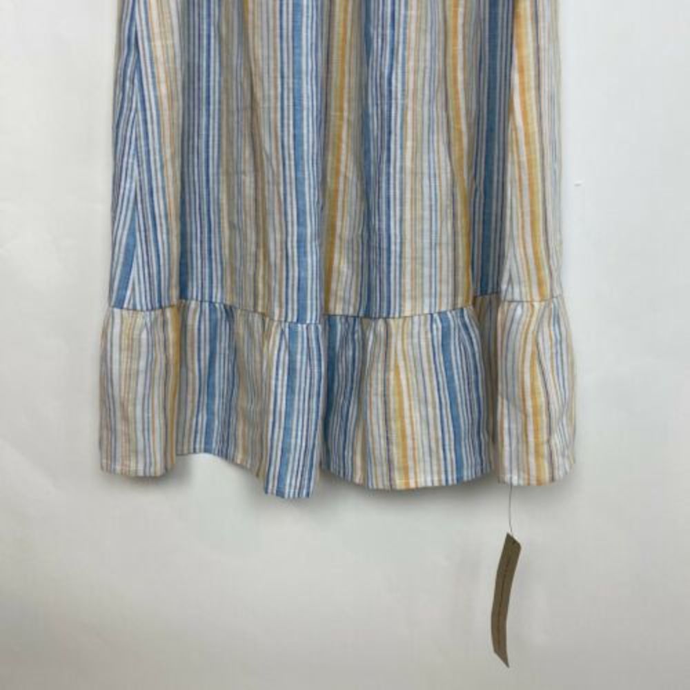REFORMATION Marbella Striped  linen midi dress - Picture 4 of 8